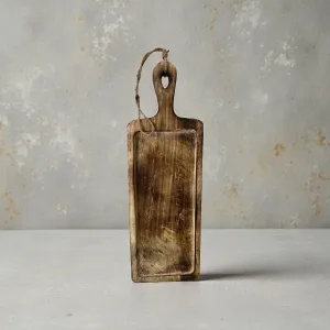 Dark Wood Chopping Tray 20x7x0.5in 1