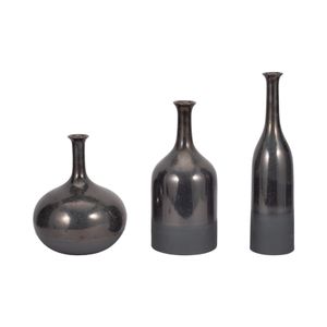 MAXLAKE SET OF 3 BRONZE VASES 18 (IN) 1