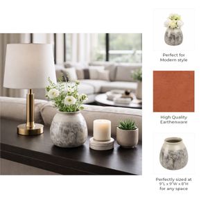 HAWLEYGROVE GRAY VASE 8 (IN) 10
