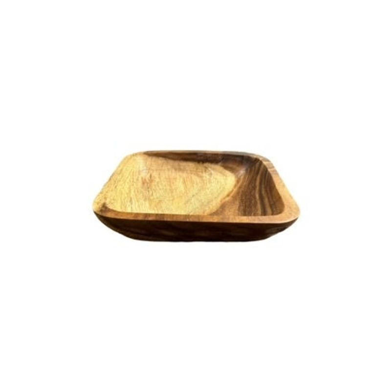 S AC WD SQ TRAY W/CARVING TEXT