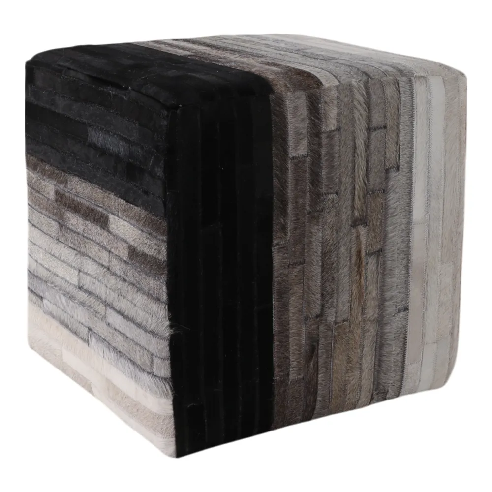 SPARROWSTONE BLACK OTTOMAN 18 (IN)