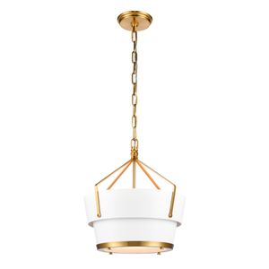 Marin 14'' Wide 1-Light Pendant - Satin Brass 1