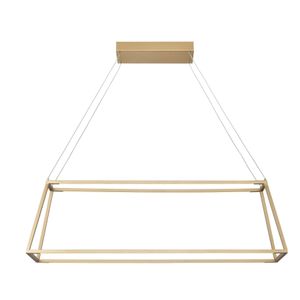 Minimalist 36'' Wide Integrated LED Linear Chandelier - Soft Gold 1