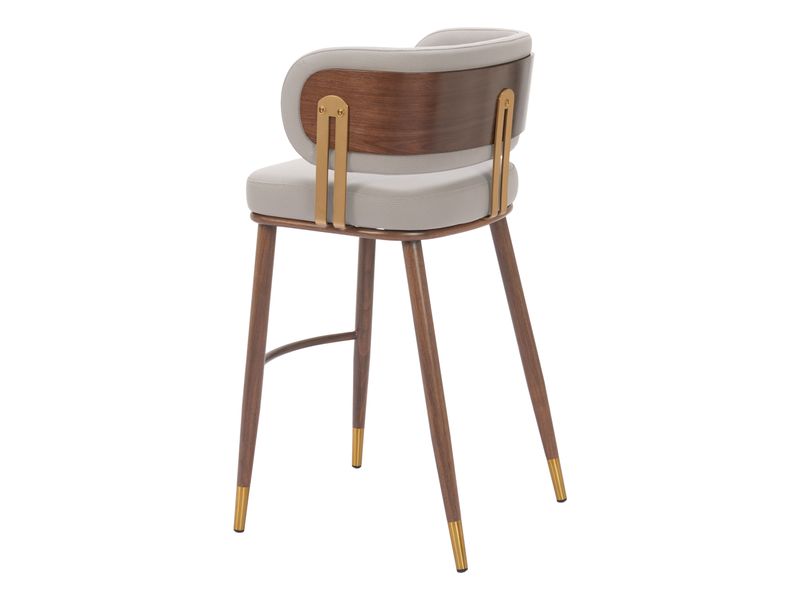 Brew Barstool Beige & Walnut 6