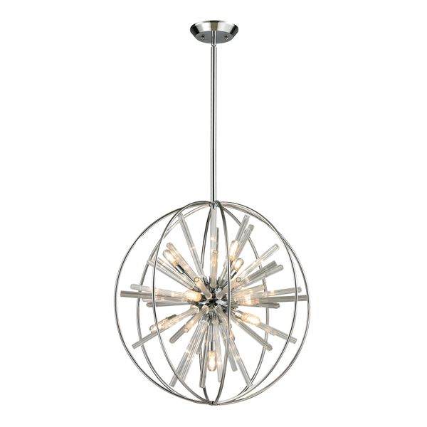 Twilight 22'' Wide 10-Light Chandelier - Polished Chrome