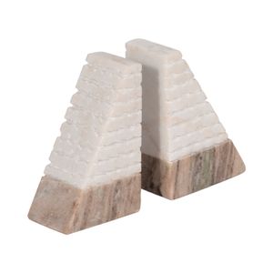 PARKWORTH SET OF 2 WHITE BOOKENDS 6 (IN) 4