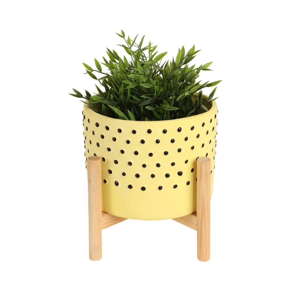 COLECREST YELLOW PLANTER 9 (IN)