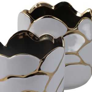 BRIGHTONROSE SET OF 2 WHITE PLANTER 7 (IN) 6