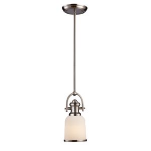 Brooksdale 5'' Wide 1-Light Mini Pendant - Satin Nickel 1