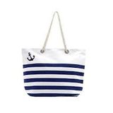REPEAT ANCHOR CANVAS TOTE - NAVY 1