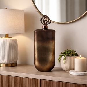 FINLEYGROVE BRONZE GLASS VASE 20 (IN) 2