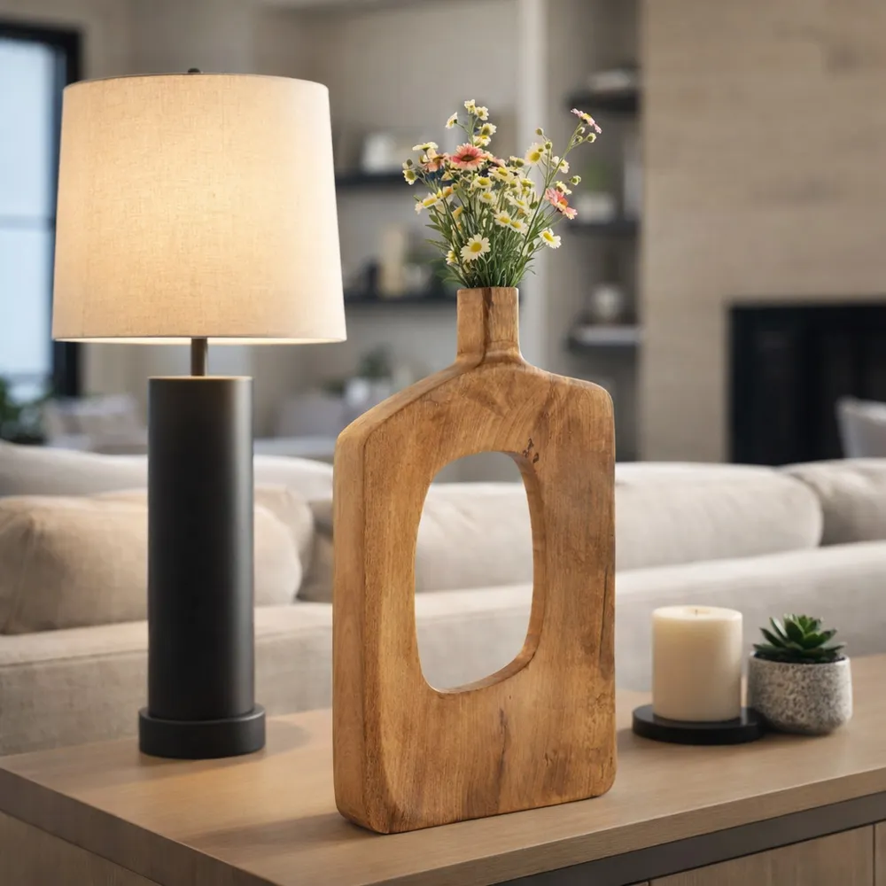 DOUGALGATE BROWN VASE 19 (IN)