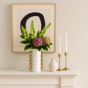 GARSONHAM WHITE VASE 10 (IN) 2