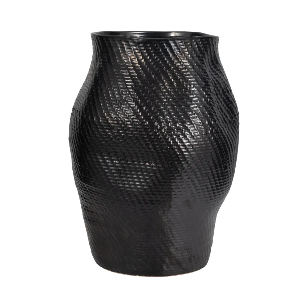 CLARAPARK BLACK VASE 21 (IN)