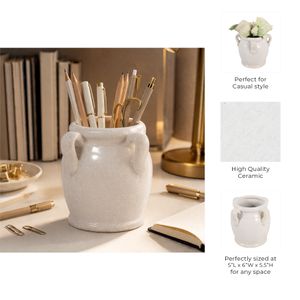 KENDALLPORT WHITE PENCIL CUP 6 (IN) 10