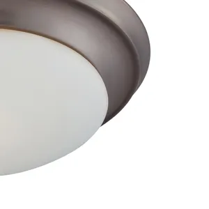 Fluor 15'' Wide 2-Light Flush Mount - Oil Rubbed Bronze 4