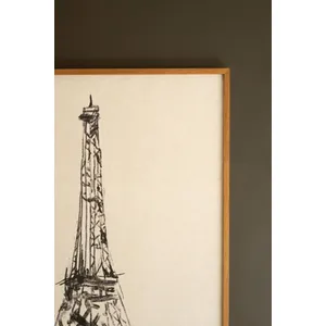 Framed Black & White Eiffel Tower Print 4