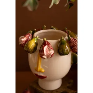 Ceramic Head Vase with Figs 2