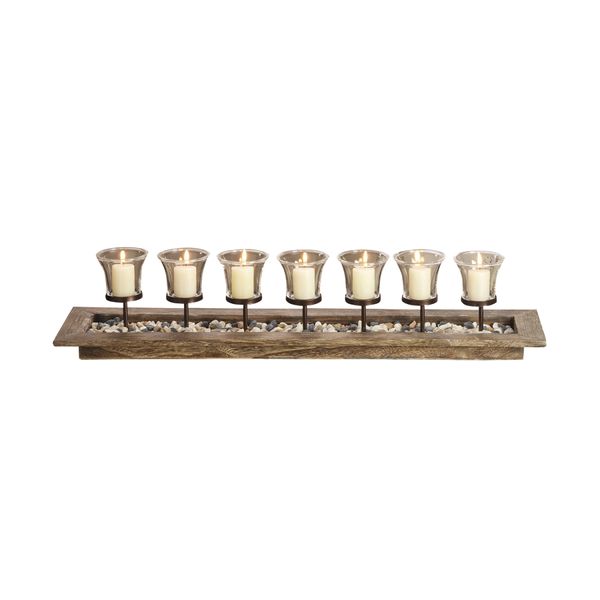Firenza Candleholder Centerpiece - Natural