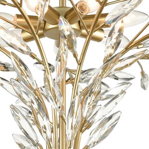 Flora Grace 28'' Wide 7-Light Chandelier - Champagne Gold 4