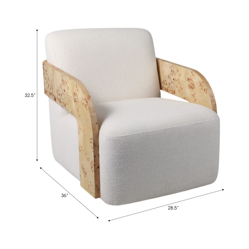 SKYLERCROSS IVORY CHAIR 33 (IN)