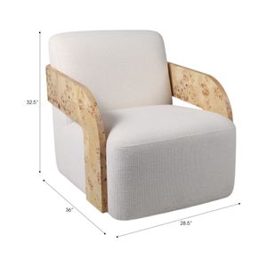 SKYLERCROSS IVORY CHAIR 33 (IN) 8