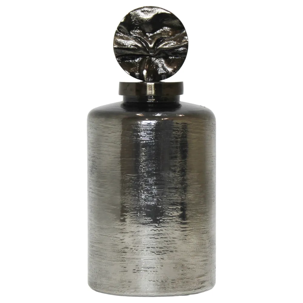 LANEWIND GRAY GLASS VASE 16 (IN)