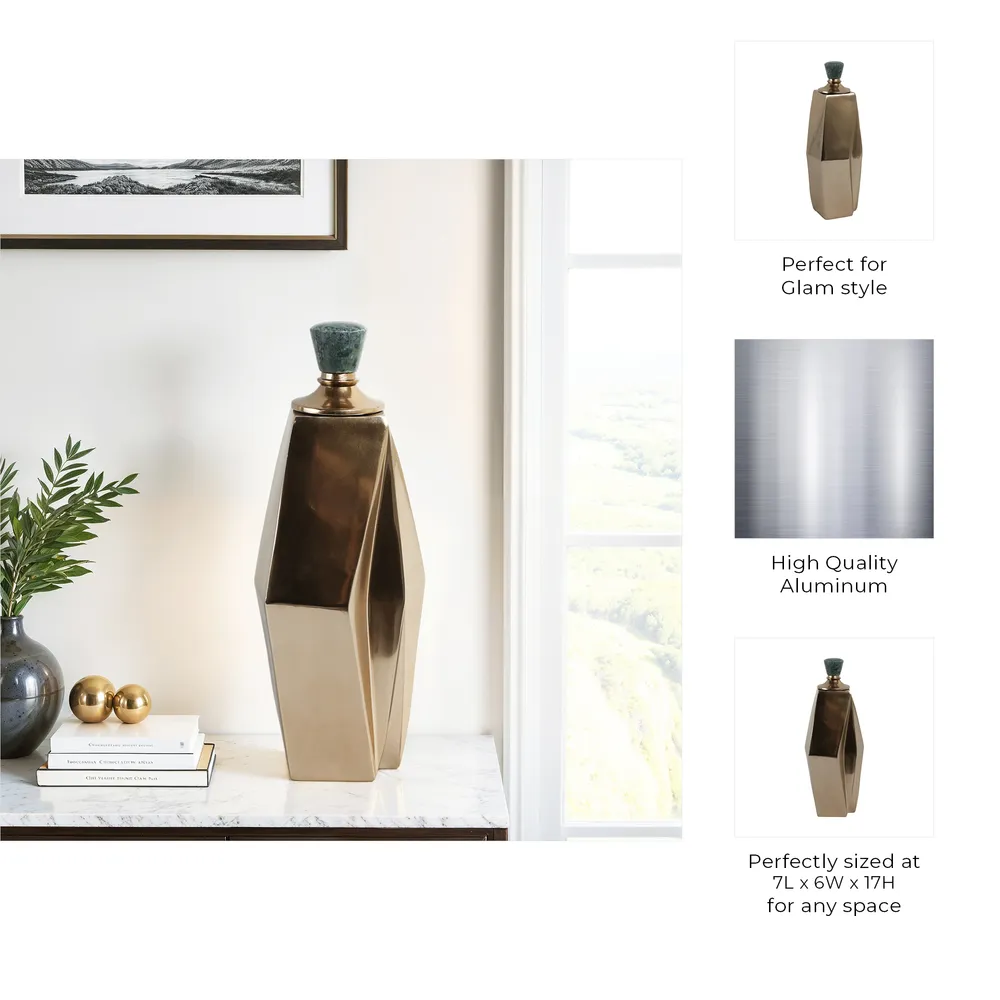 FRAZER GOLD VASE 17 (IN)
