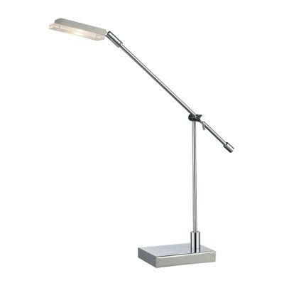 Bibliotheque 26″ High 1-Light Desk Lamp - Polished Chrome
