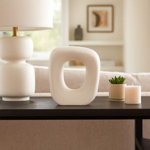 10" SHORT ROUGH OPEN CUT-OUT OBJECT, WHITE 2