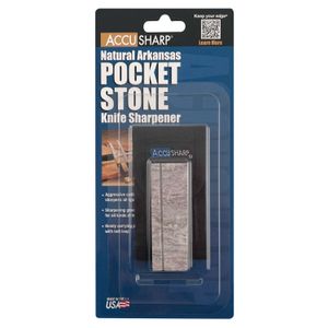 AccuSharp - Natural Arkansas 3" Stone w/pouch 4