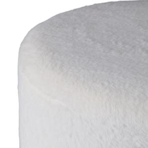 BAKERGROVE IVORY OTTOMAN 18 (IN) 7