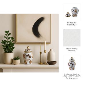 HAMDENWORTH WHITE CHINOISERIE 9 (IN) 10