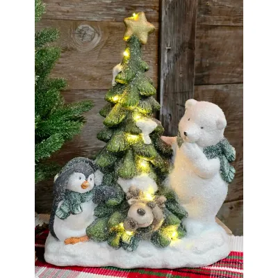 LED Snowy Pals 10x6.5x12.5in