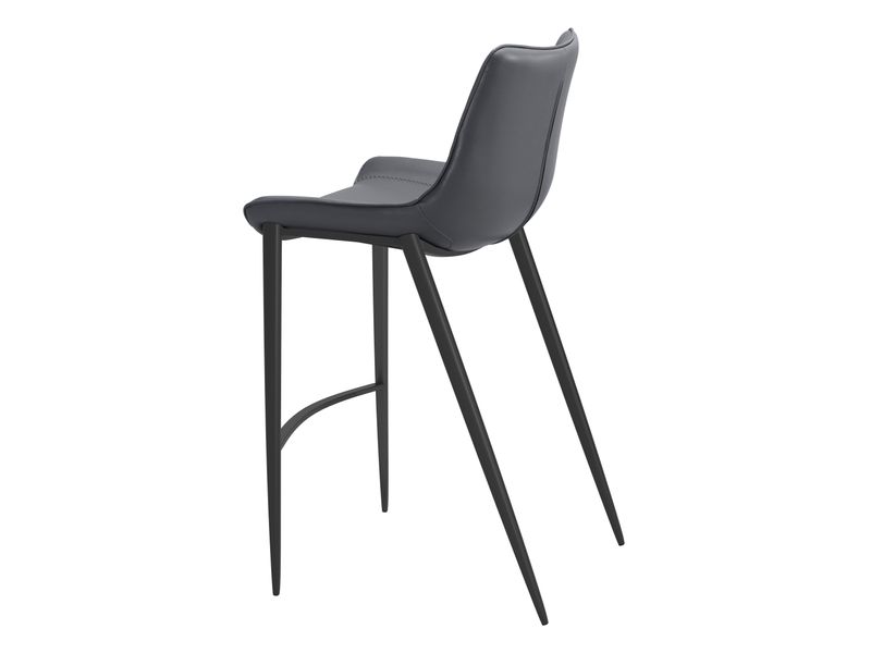 Magnus Barstool Dark Gray & Black 6