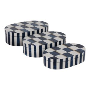FALLONFORD SET OF 3 WHITE BOXES 4 (IN) 1