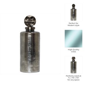 LANEWIND GRAY GLASS VASE 19 (IN) 9