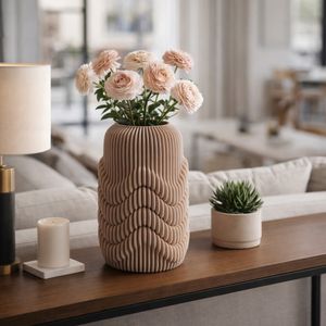ARLENPORT TAN VASE 15 (IN) 2