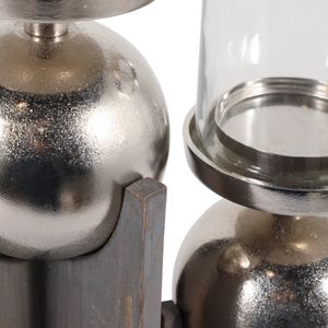 HAVENWORTH SET OF 2 GRAY CANDLE HOLDER 19 (IN) 8