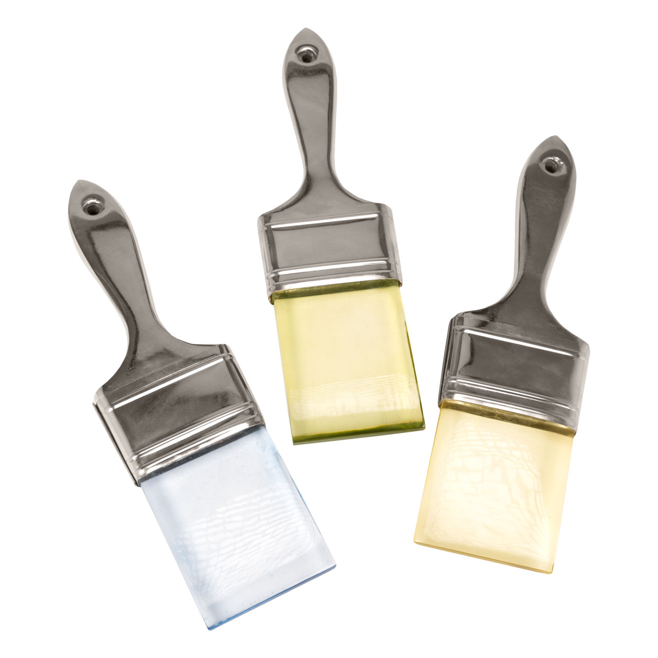 Brushes Silver Wall Art -Set 3 10