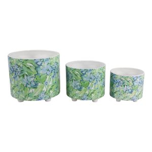 HARMONWIND SET OF 3 BLUE PLANTER 11 (IN) 4