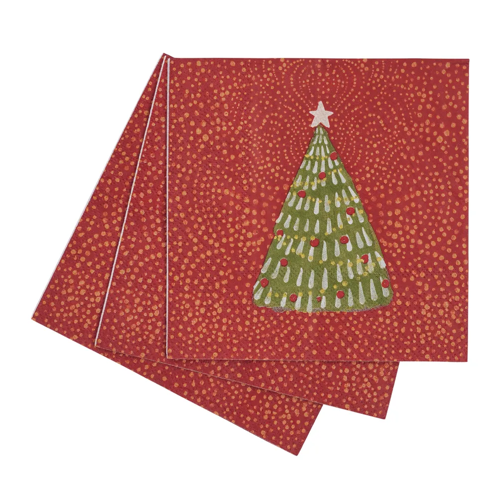 Filigree Trees Paper Cocktail Napkins (Pack of 25)