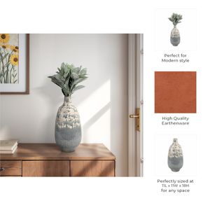 TROY GRAY VASE 18 (IN) 11