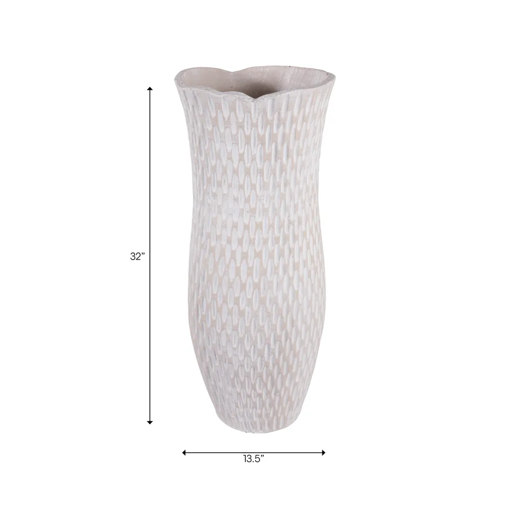 ERINRIDGE IVORY VASE 32 (IN)