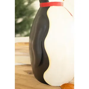 Large Painted Metal Penguin 5