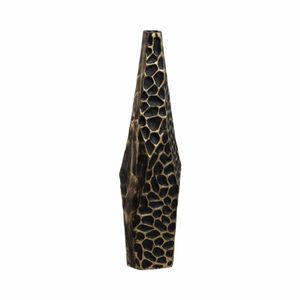 17" BALAZ BRONZE ASYMETRICAL METAL VASE 4
