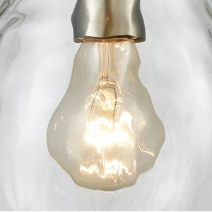 Lagoon 6'' Wide 1-Light Mini Pendant - Satin Nickel with Clear 3