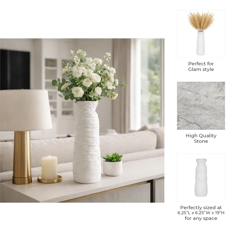 WILSONOAK IVORY VASE 19 (IN)