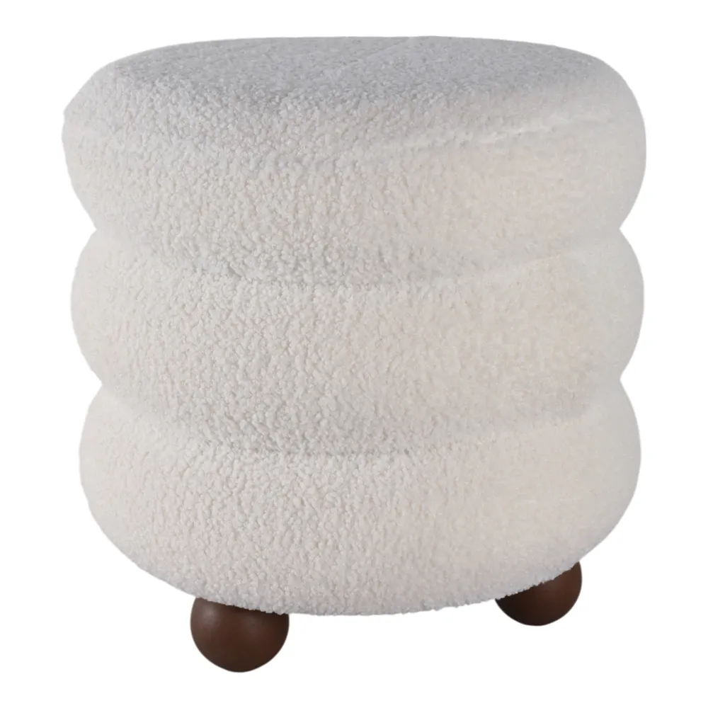 BLAINERIDGE IVORY OTTOMAN 18 (IN)