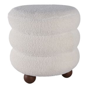 BLAINERIDGE IVORY OTTOMAN 18 (IN) 4